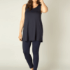 Yesta top Abbigail d.blauw