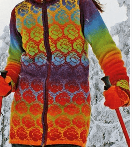 Kauni with roses T-535-EQ